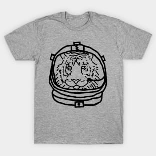 Sci Fi Tiger Space Astronaut T-Shirt